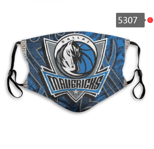 2020 NBA Dallas Mavericks #1 Dust mask with filter